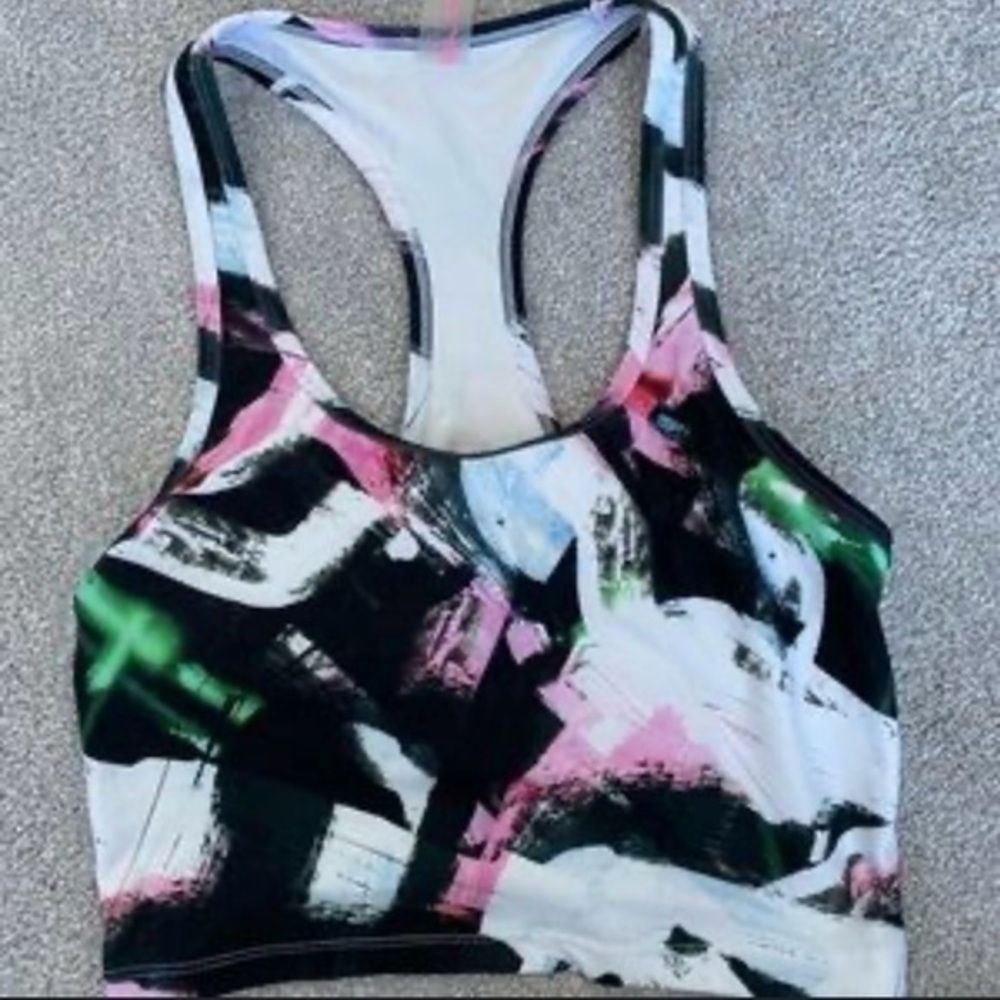 Betsey Johnson Wild‎ Brush Racerback Sports Bra